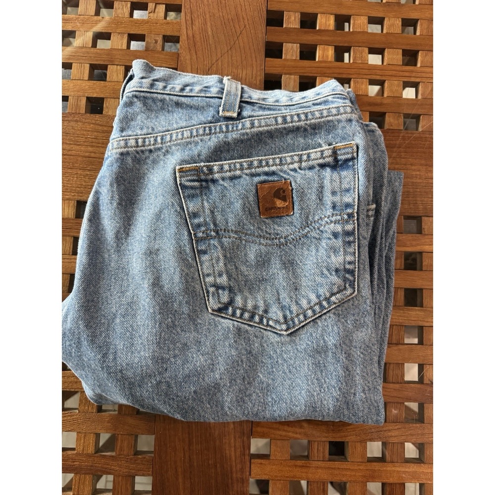 Vintage Carhartt Relaxed Fit Denim Jeans Light Vintage Blue‎ 38x34